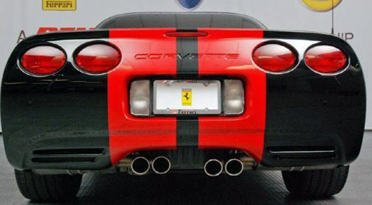Dual 11" wide plain racing rally stripe stripes decals graphics fit any year Chevrolet Corvette